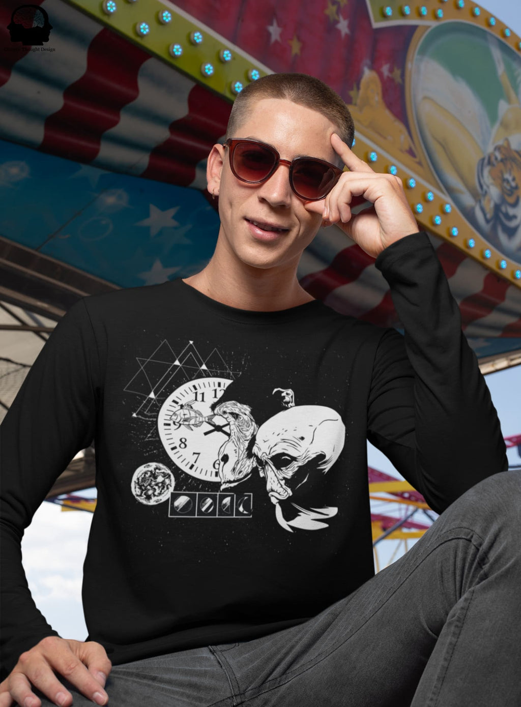 Alien Space Time Long Sleeve Tee