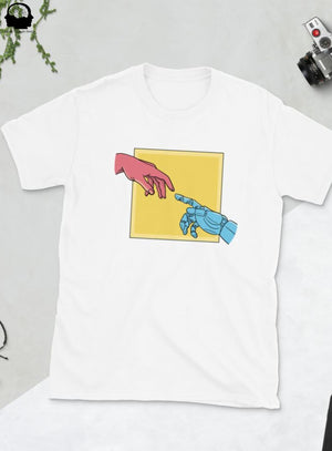 The Creation of Android T-Shirt - White / S